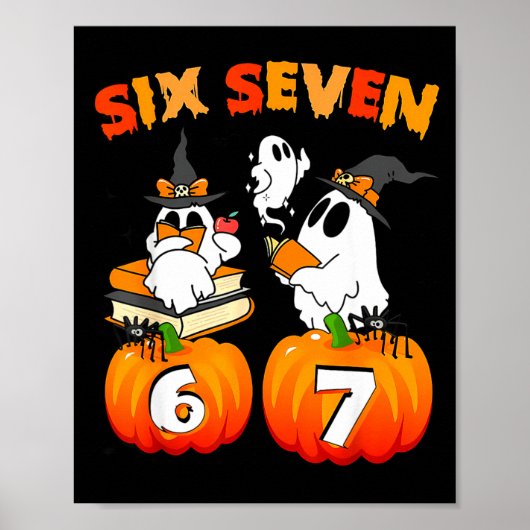 Poster Hanté par 67 - Drôle de fantôme citrouille Hallowe (Devant)