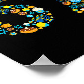 Poster Hanukkah Menorah Dreidel 67 Festive Chanukah Six S (Coin)