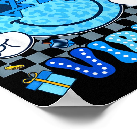 Poster Hanukkah Vibes Chanukah Pajama Happy Hanukkah Men  (Coin)