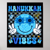 Poster Hanukkah Vibes Chanukah Pajama Happy Hanukkah Men  (Devant)
