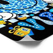 Poster Hanukkah Vibes Groovy Smile Face Jewish Holiday Ch (Coin)