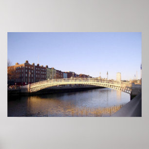 Poster Ha'penny Bridge : Dublin Ireland