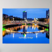 Poster Ha'Penny Bridge, Dublin, Irlande (Devant)