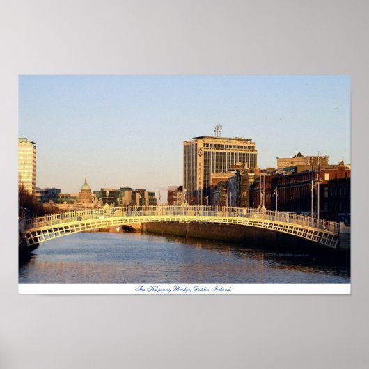 Poster Ha'penny Bridge Dublin Irlande (Devant)
