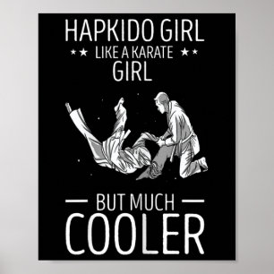 Poster Hapkido Jette Comme Une Fille Karaté Martial Corée