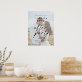 Poster Happily Ever After Party Welcome photo wedding (Cuisine)