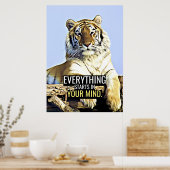 Poster Happiness Citer Tout Commence Dans Votre Esprit (Cuisine)