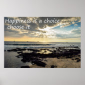 Poster Happiness is a choice (Devant)