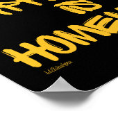 Poster HAPPINESS IS HOMEMADE inspiration citation (Coin)