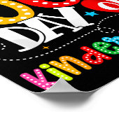 Poster Happy 100th Day Of Kindergarten Funny Teachers Stu (Coin)