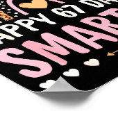 Poster Happy 67 Days Smarter 67th Day Of School Rainbow G (Coin)