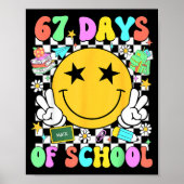 Poster Happy 67th Day Of School Vibes Smile Face 67 Days (Devant)