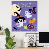 Poster "Happy and éffrayant Halloween !" (Bureau à domicile)