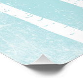 Poster Happy Animal avec Fleurs en Forêt Bleue-Cerf (Coin)