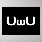 Poster Happy Anime Face Emoticon (Devant)