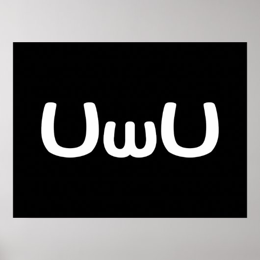 Poster Happy Anime Face Emoticon (Devant)