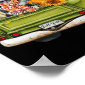 Poster Happy Automne Y'all Bordure Collie Chien sur Camio (Coin)