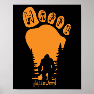 Poster Happy Big Foot Halloween