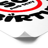 Poster Happy Birthday 50 And Y Funny 50th Birthday Gift (Coin)