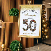 Poster Happy Birthday Cheers To 50 Years Photo Collage