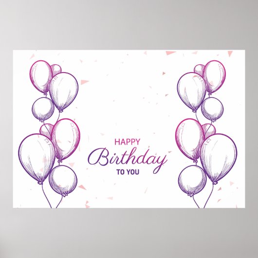 Poster Happy Birthday to You (Devant)