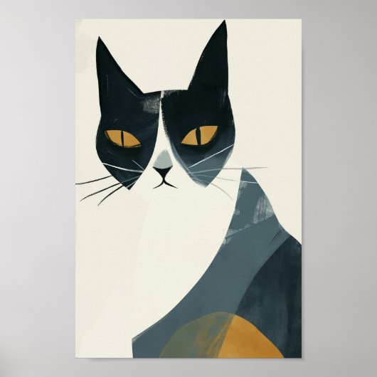 Poster Happy Boho Cat (Devant)