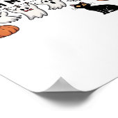 Poster Happy Boo Day Ghost Cat PNG - Éffrayant mignon sur (Coin)