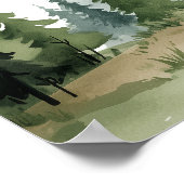 Poster Happy Camper Bear 1st Birthday Welcome Sign (Coin)