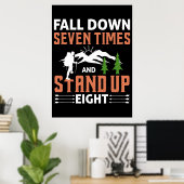 Poster Happy Camper Falls Sept Fois (Bureau à domicile)