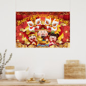 POSTER HAPPY CHINESE NEW YEAR (Cuisine)