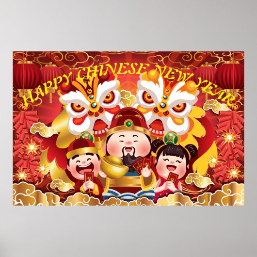 POSTER HAPPY CHINESE NEW YEAR (Devant)
