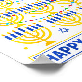 Poster Happy Chrismukkah Hanukkah Light Tree Jewish Holid (Coin)