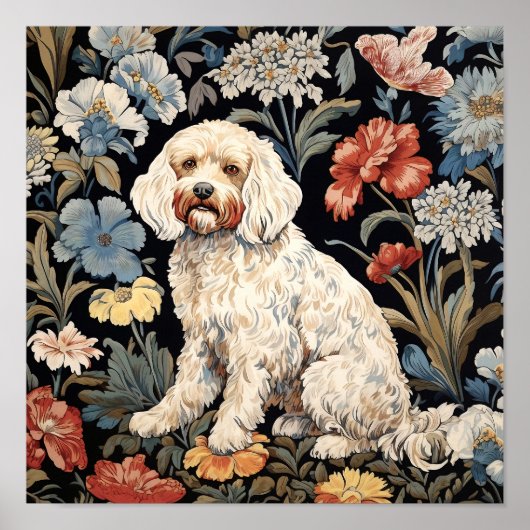 Poster Happy Cockapoo Art Print (Devant)