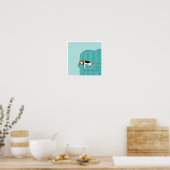 Poster Happy Couch Beagle | Chien dormant mignon | Art po (Cuisine)