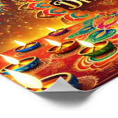 Poster Happy Diwali - Célébrer le Festival de la Lumière (Coin)