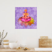 Poster Happy Diwali - Deepalavi Lakshmi Goddess 4 (Cuisine)