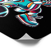 Poster Happy Easter Bunny Quarterback Receiver Football B (Coin)