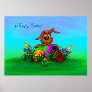 Poster Happy Easter! Easter Rabbit