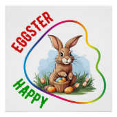Poster Happy Eggster - Filles (Devant)