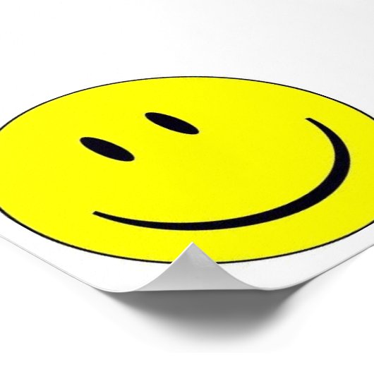 Poster Happy Face Print (Coin)