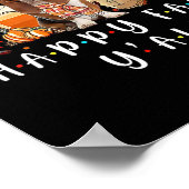 Poster Happy Fall Y'all Basset Hound Dog Coffee Citrouill (Coin)