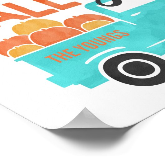 Poster Happy Fall Y'all Décor pour l'automne