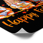 Poster Happy Fall Y'all Gnome Pumpkin Autumn Thanksgiving (Coin)