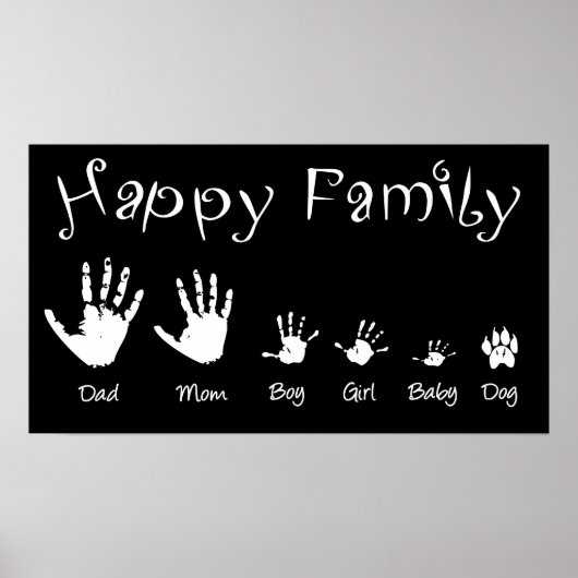 poster "Happy family" (Voorkant)