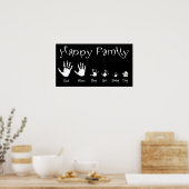 poster "Happy family" (Keuken)