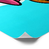 Poster Happy Flamant rose photo (Coin)