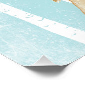 Poster Happy Flower Animal dans Blue Forest-Dog-Retriever (Coin)