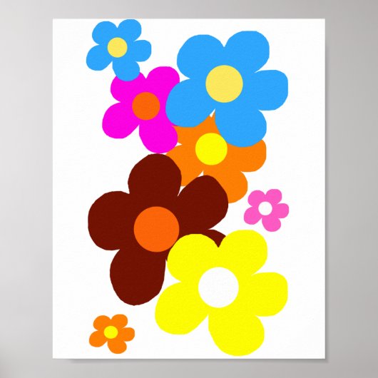 Poster Happy Flowers (Devant)