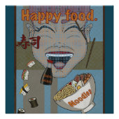 Poster Happy food (Devant)