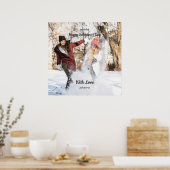Poster Happy Galentine's Day Custom Photo Best Friends (Cuisine)